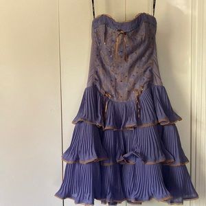Betsey Johnson corset ruffle dress